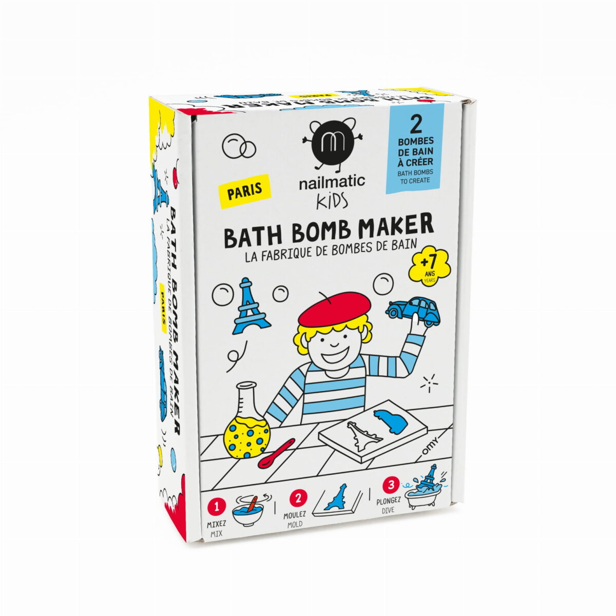 Nailmatic - Bath Bomb Maker Paris- Zestaw Do Tworzenia Kul Musujących Do Kąpieli Paryż