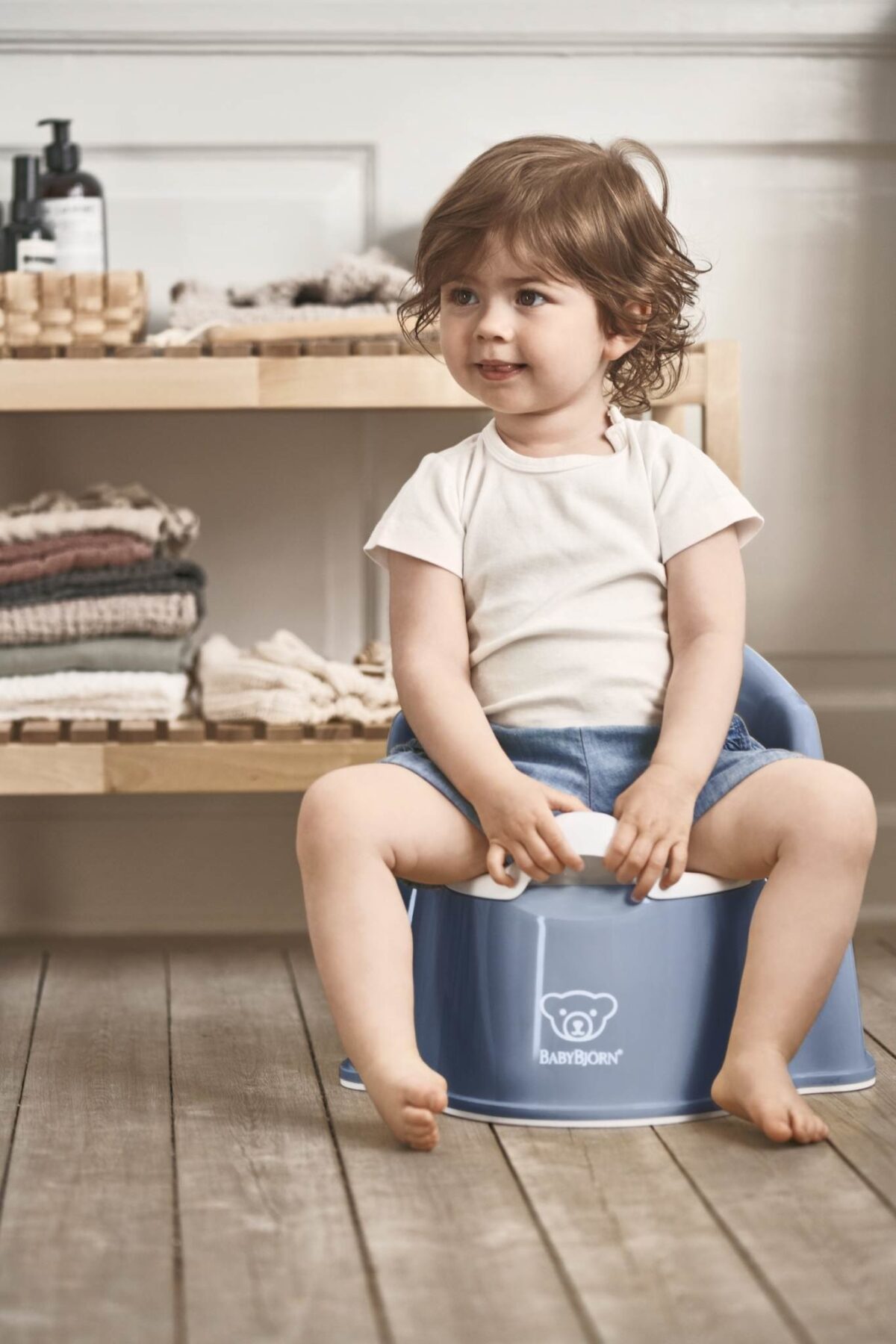 Babybjörn - Potty Chair - Deep Blue/White - Dzieci I Niemowlęta &Gt; Trening Czystości &Gt; Nocniki