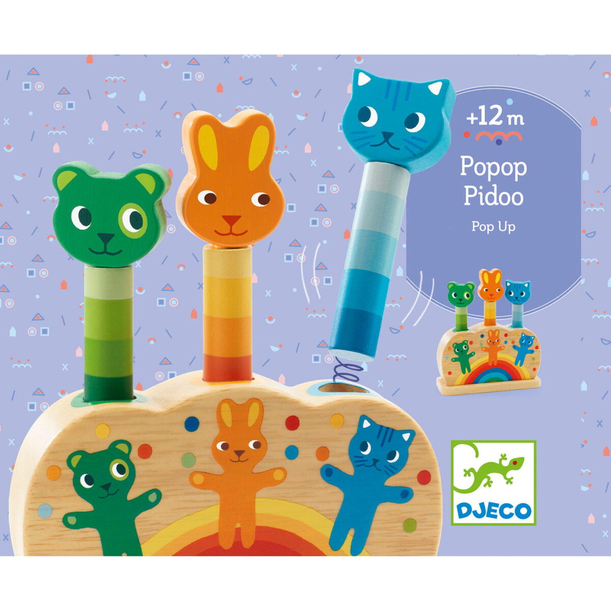 Djeco Drewniana Zabawka Dopasowywanie Kotki Pipop Dj0630 Dla Dzieci