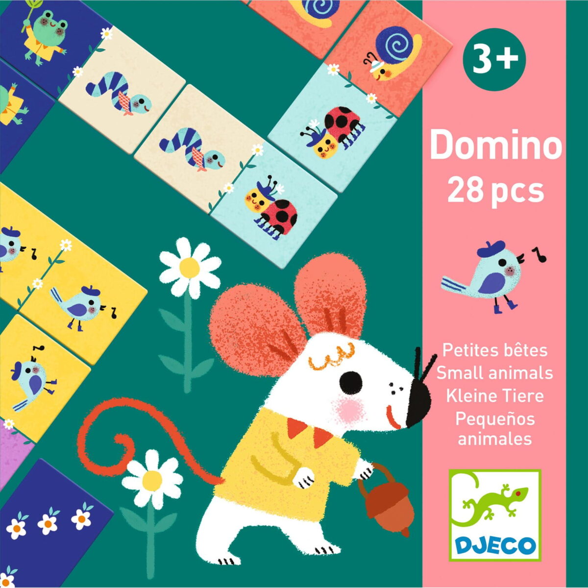 Djeco Gra Domino Małe Zwierzątka Dj08255 Dla Dzieci