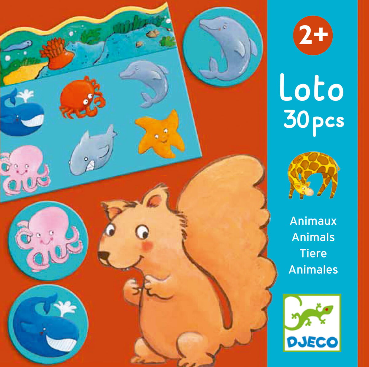 Djeco Gra Edukacyjna Loto Zwierzęta Dj08120 Dla Dzieci