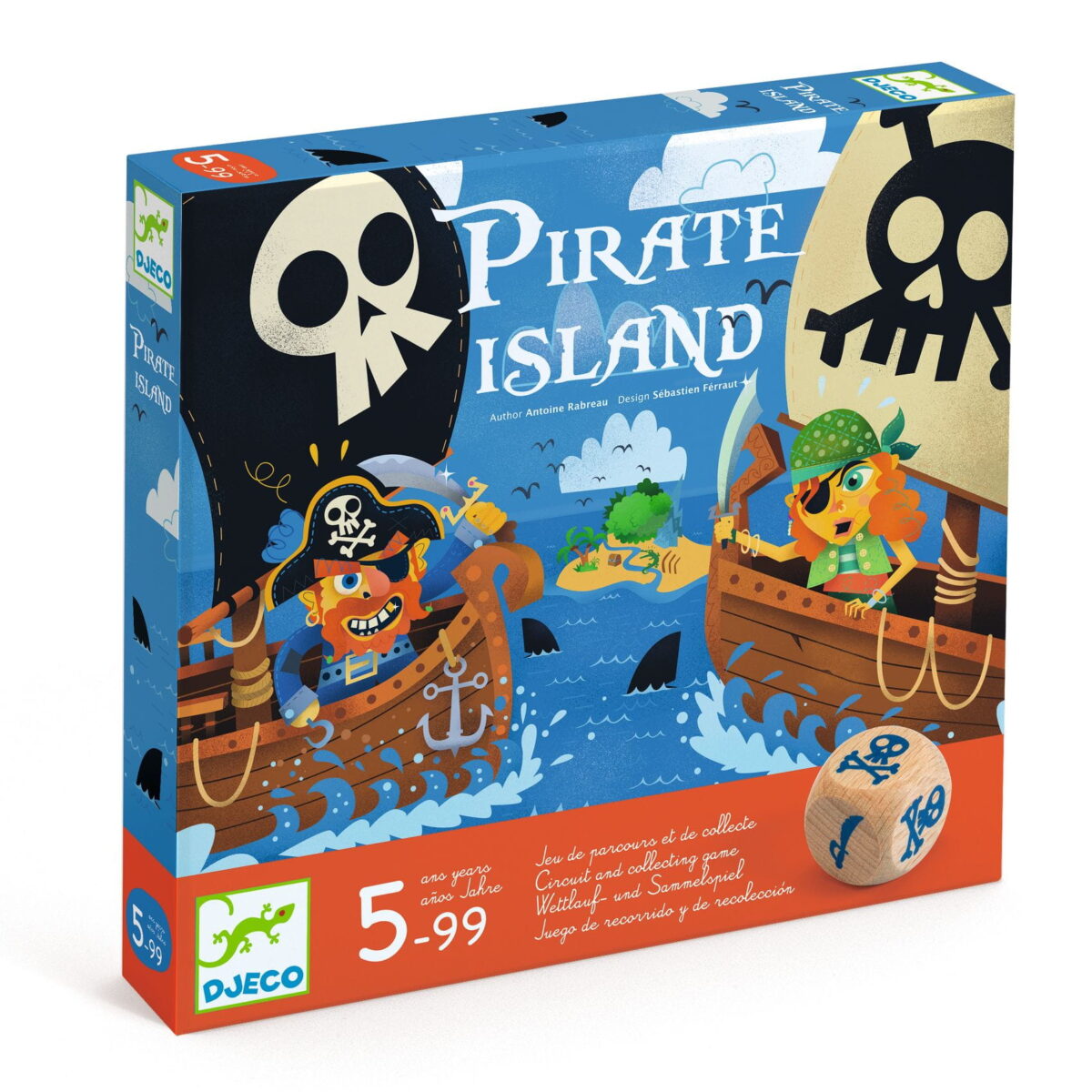 Djeco Gra Planszowa Wyspa Piratów Dj08595 Dla Dzieci