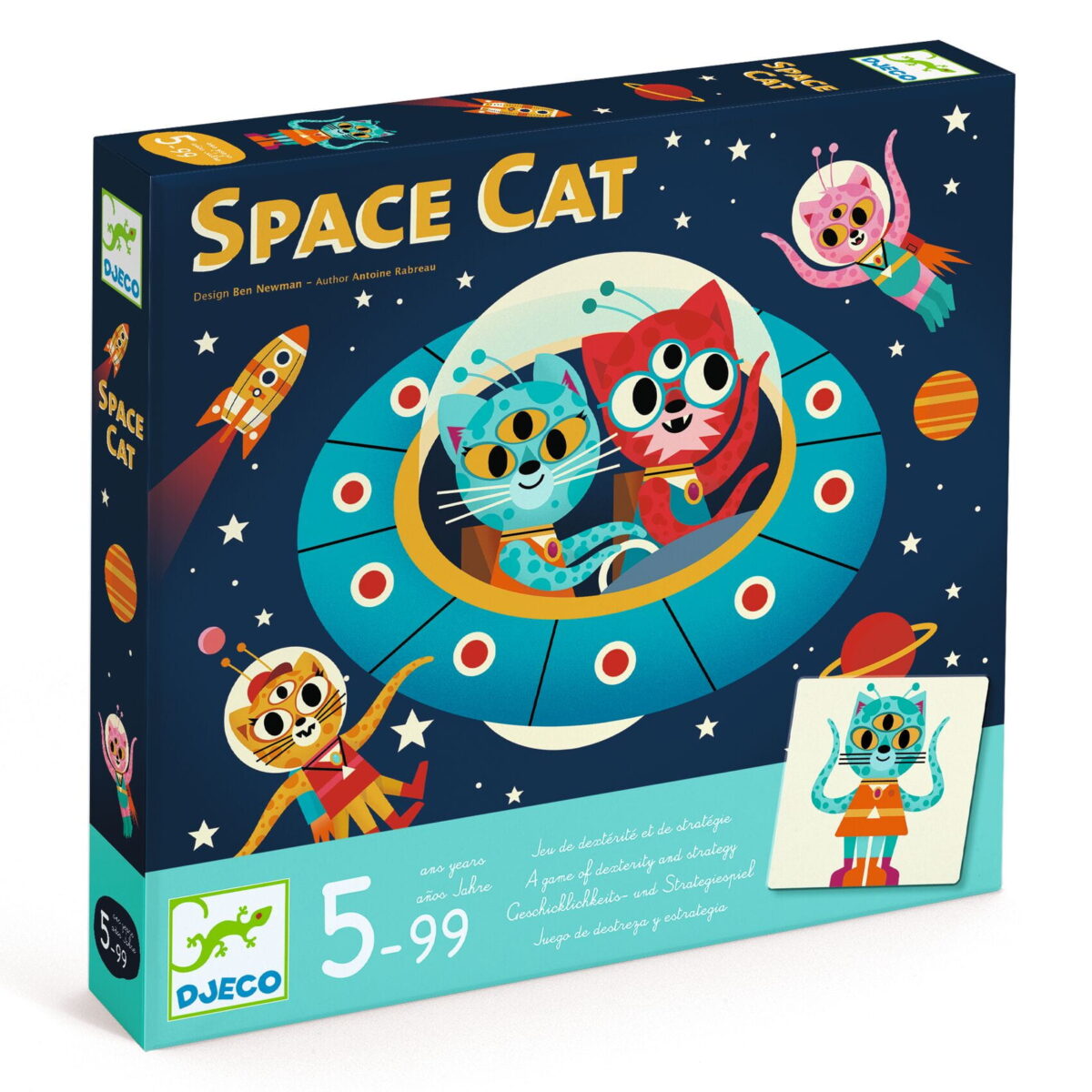 Djeco Gra Strategiczna Kosmiczny Kot  Dj08597 Dla Dzieci