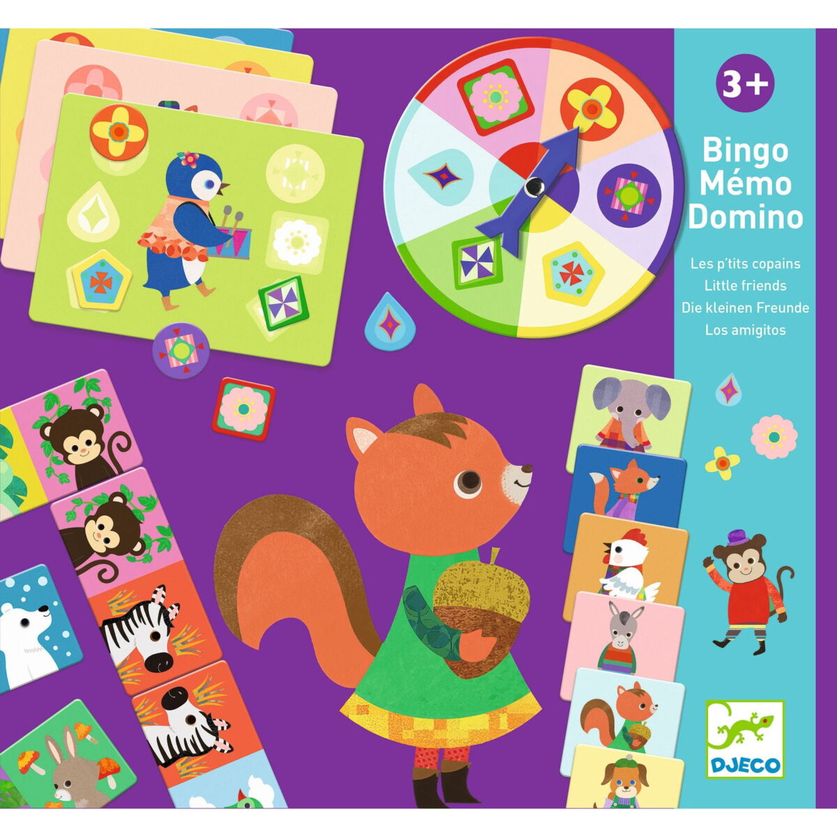 Djeco Gry Edukacyjne: Bingo-Memo-Domino Dj08143 Dla Dzieci