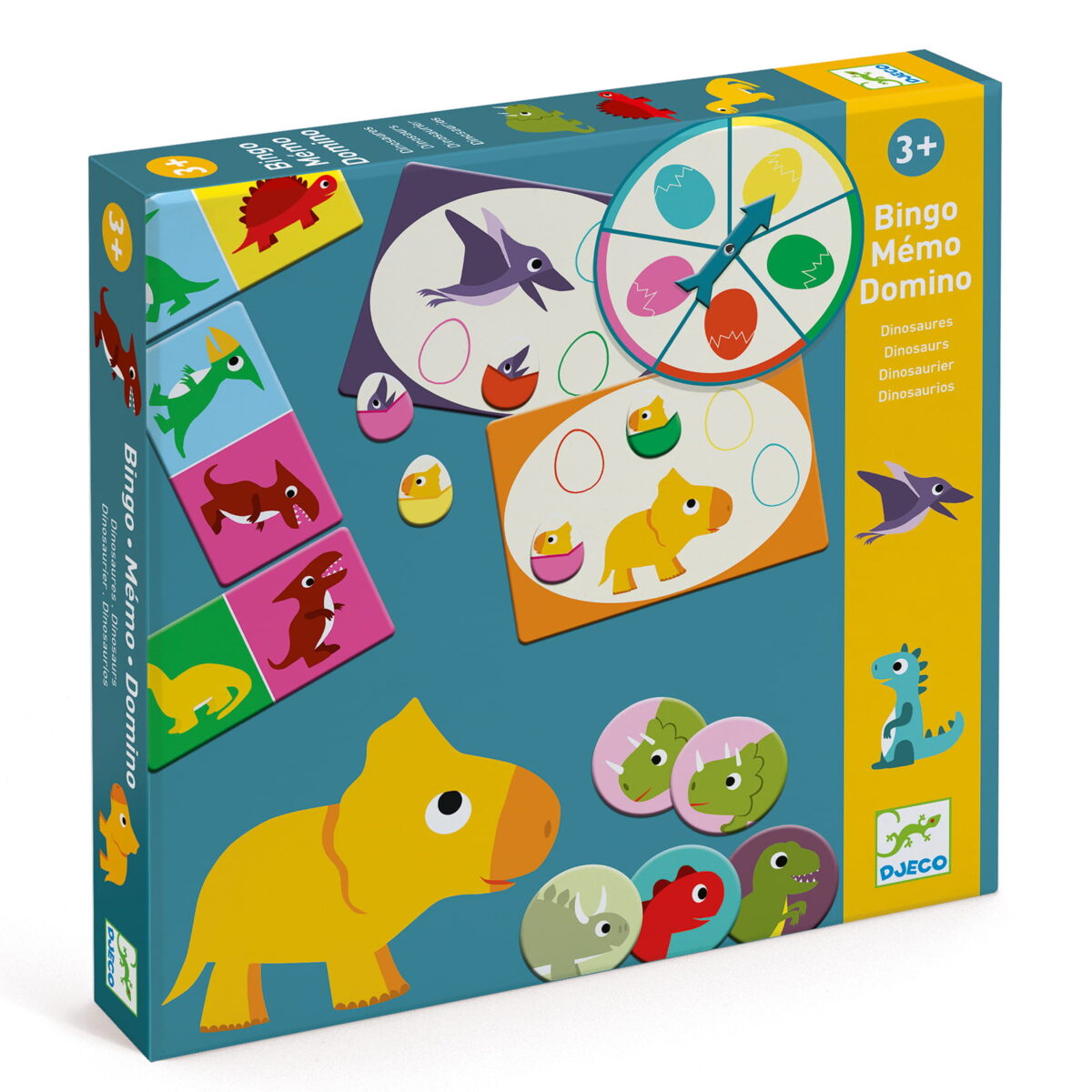 Djeco Gry Edukacyjne Bingo Memo Domino Dinozaury Dj08132 Dla Dzieci