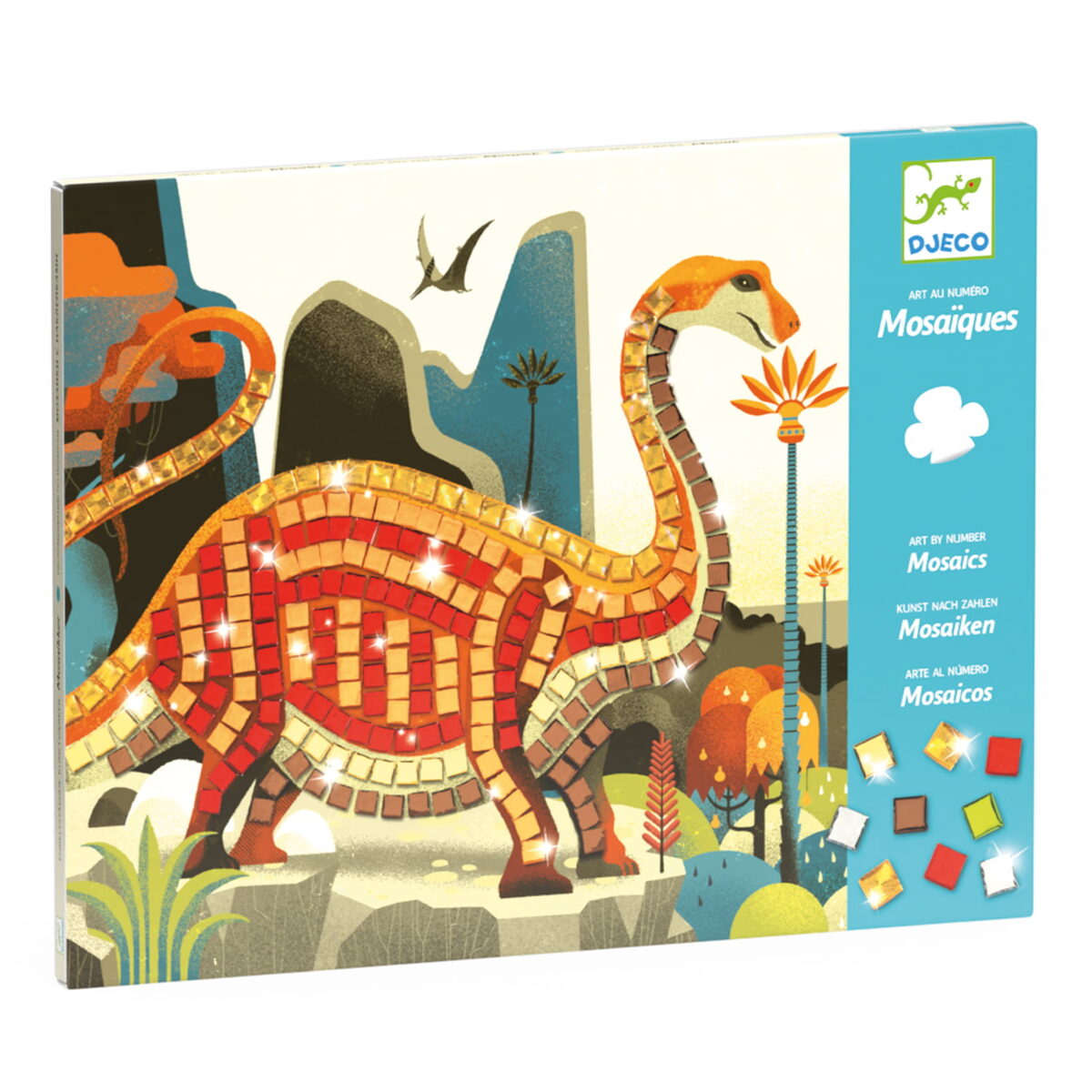 Djeco Mozaiki Dinozaury Dj08899 Dla Dzieci