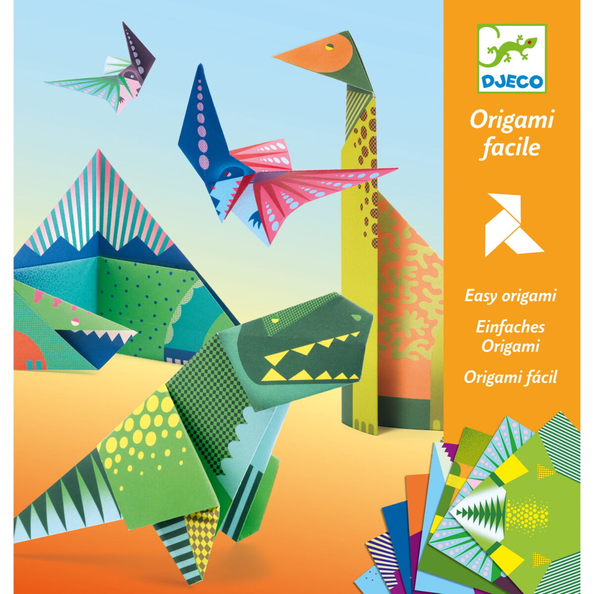 Djeco Origami Dinozaury Zestaw 24 Szt Dj08758 Dla Dzieci