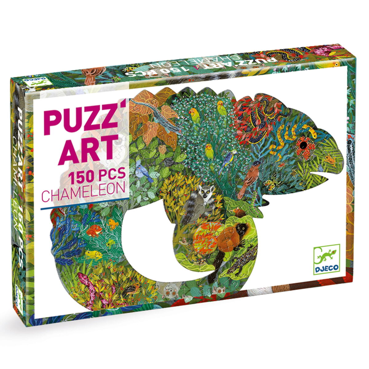 Djeco Puzzle Artystyczne Kameleon - 150 Elem. Dj07655 Dla Dzieci