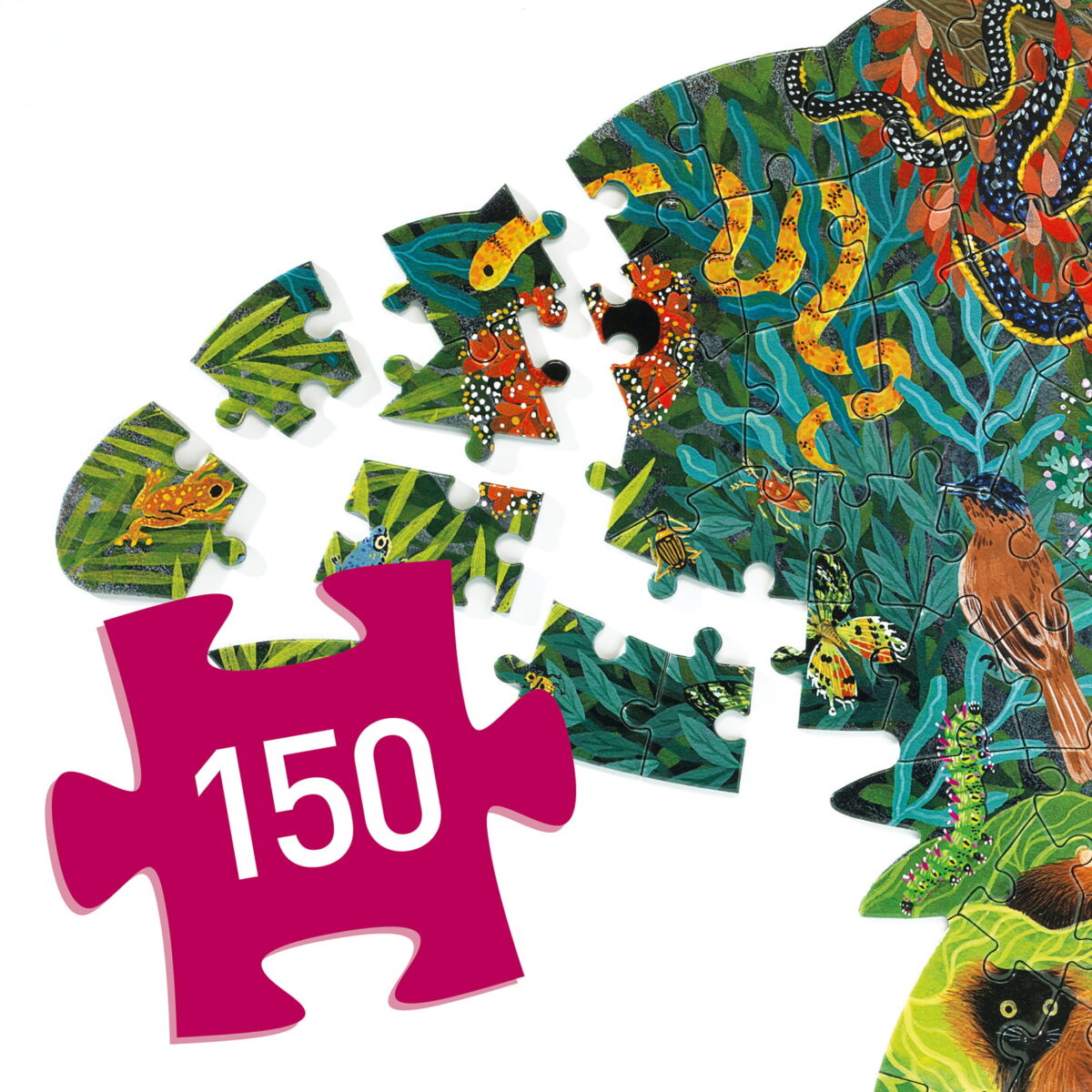 Djeco Puzzle Artystyczne Kameleon - 150 Elem. Dj07655
