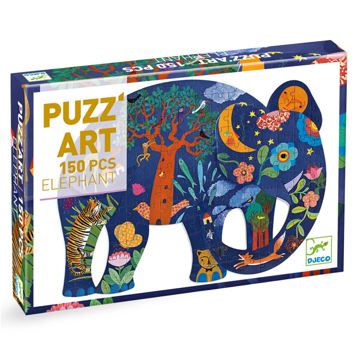 Djeco Puzzle Artystyczne Słoń 150 Elem. Dj07652 Dla Dzieci