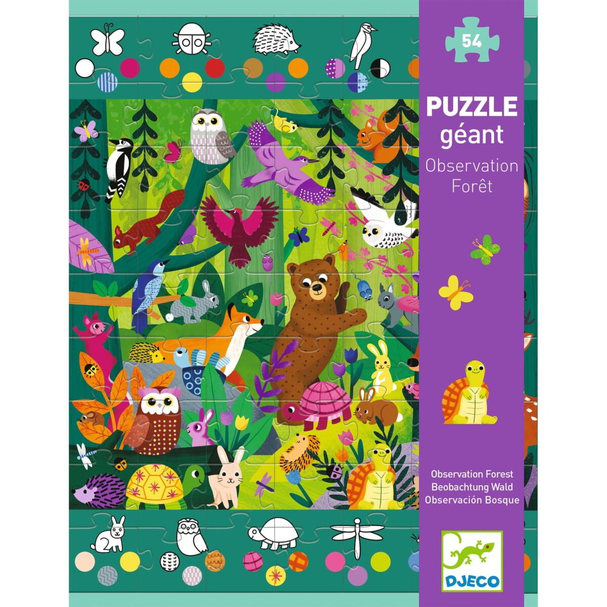 Djeco Puzzle Kartonowe Gigant Las Dj07149 Dla Dzieci