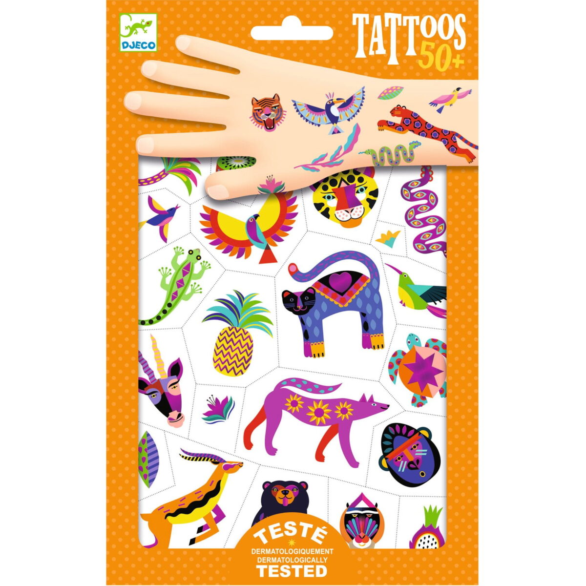 Djeco Tatuaże Egzotyka  Dj09609 Dla Dzieci