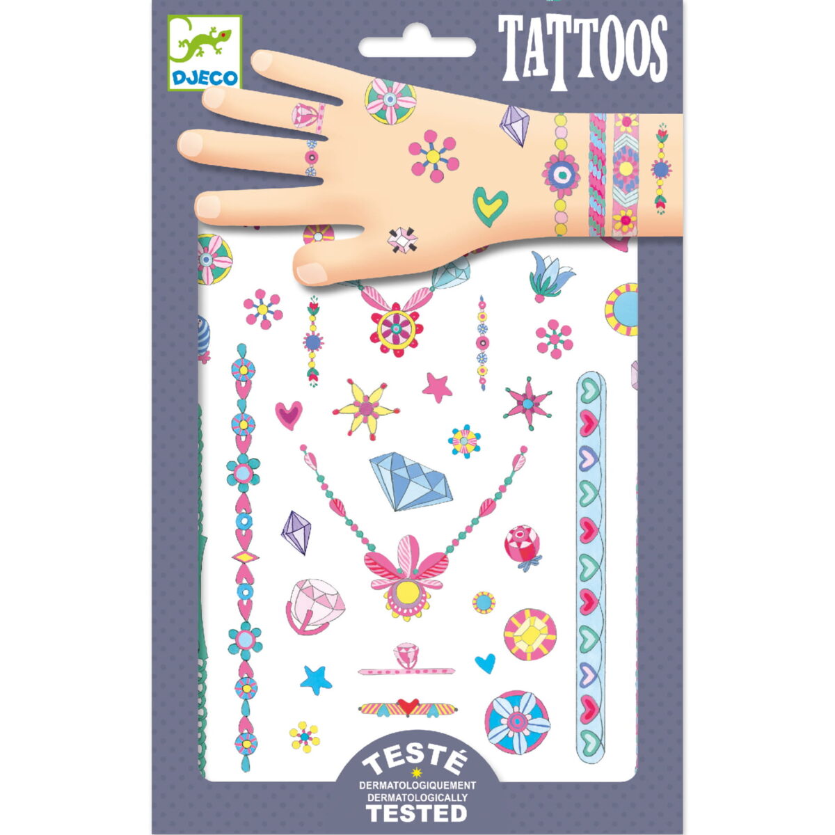 Djeco Tatuaże Neonowe Klejnoty Jenni Dj09587 Dla Dzieci