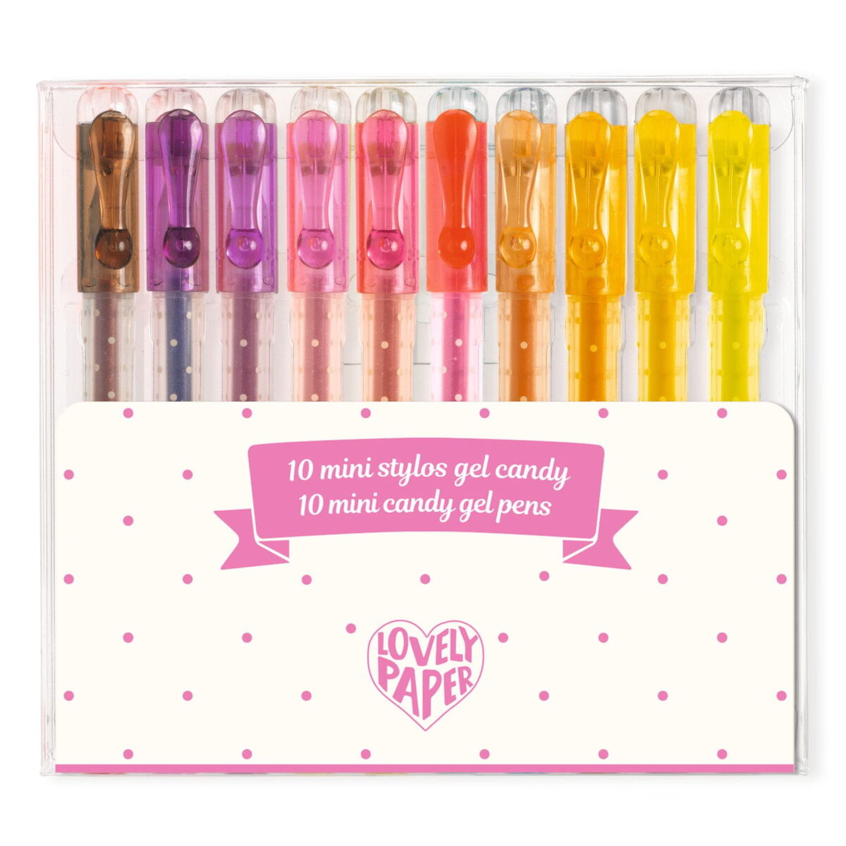Djeco Zestaw 10 Minidługopisów Żelowych Candy Dd03786 Dla Dzieci