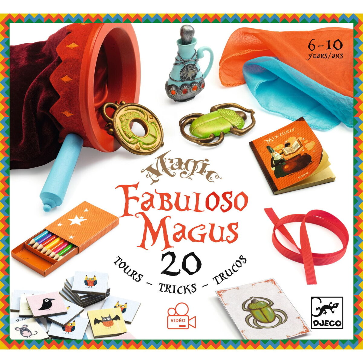 Djeco Zestaw 20 Magicznych Sztuczek Fabuloso Dj09962 Dla Dzieci