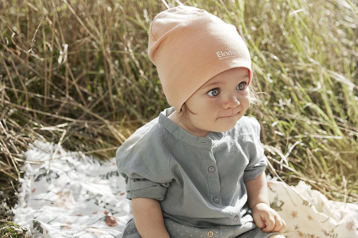 Elodie Details - Logo Beanie - Amber Apricot 0-6 Months - Ubrania I Akcesoria &Gt; Ubrania &Gt; Ubrania Dla Dzieci I Niemowląt