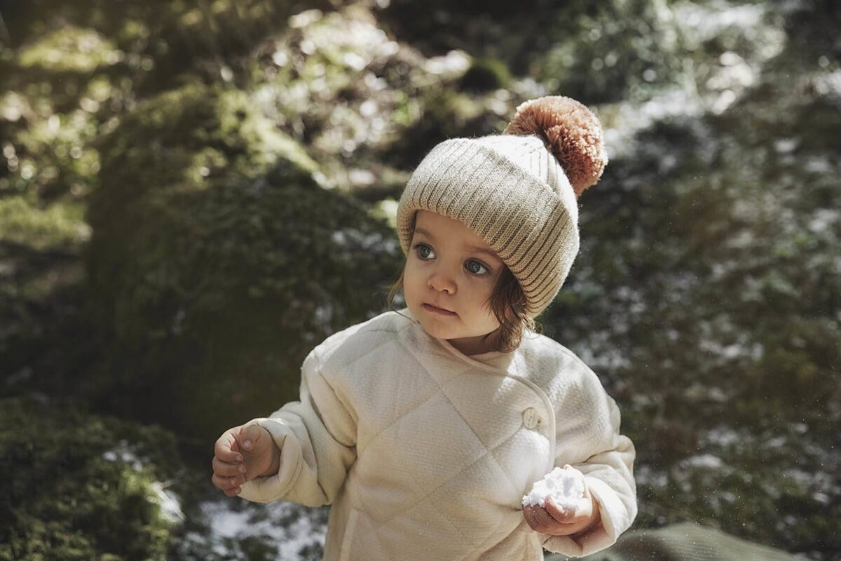 Elodie Details - Wool Beanies Pure Khaki 0-6 Months - Ubrania I Akcesoria &Gt; Ubrania &Gt; Ubrania Dla Dzieci I Niemowląt