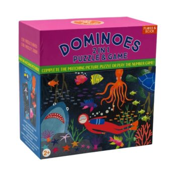 Floss&Rock Podwodny Świat Gra Domino 2 w 1