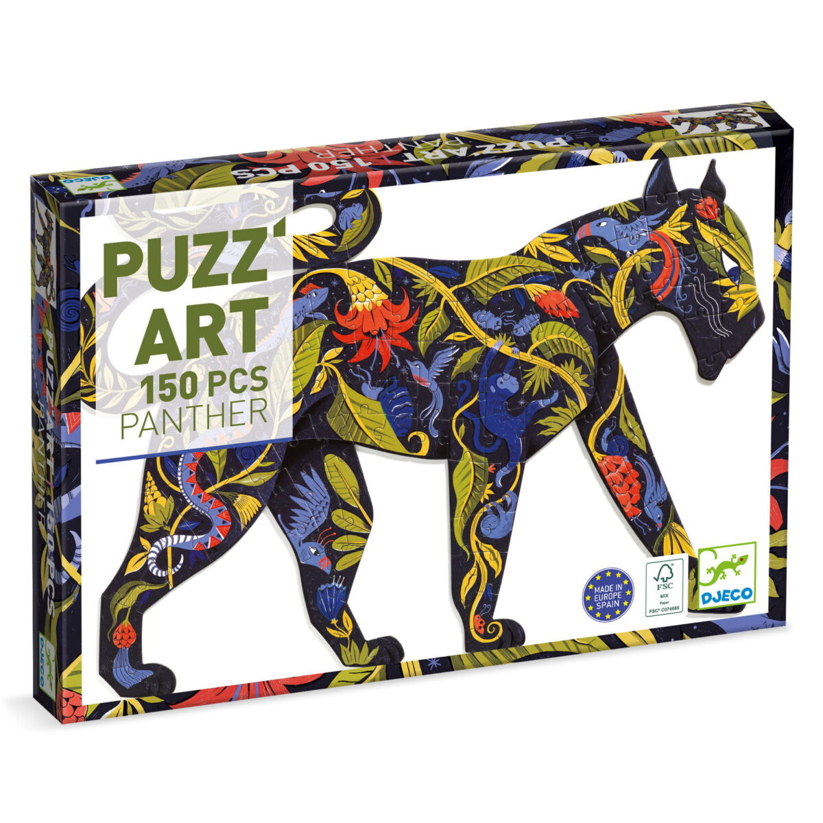 Djeco &Gt; Puzzle &Gt; Tekturowe Puzzle Artystyczne Pantera Dj07659