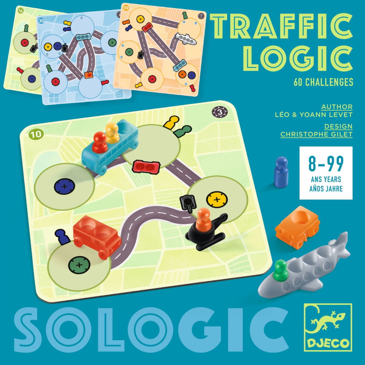 Djeco Gra Logiczna Traffic Logic Dj08585 Zabawka Dla Dzieci