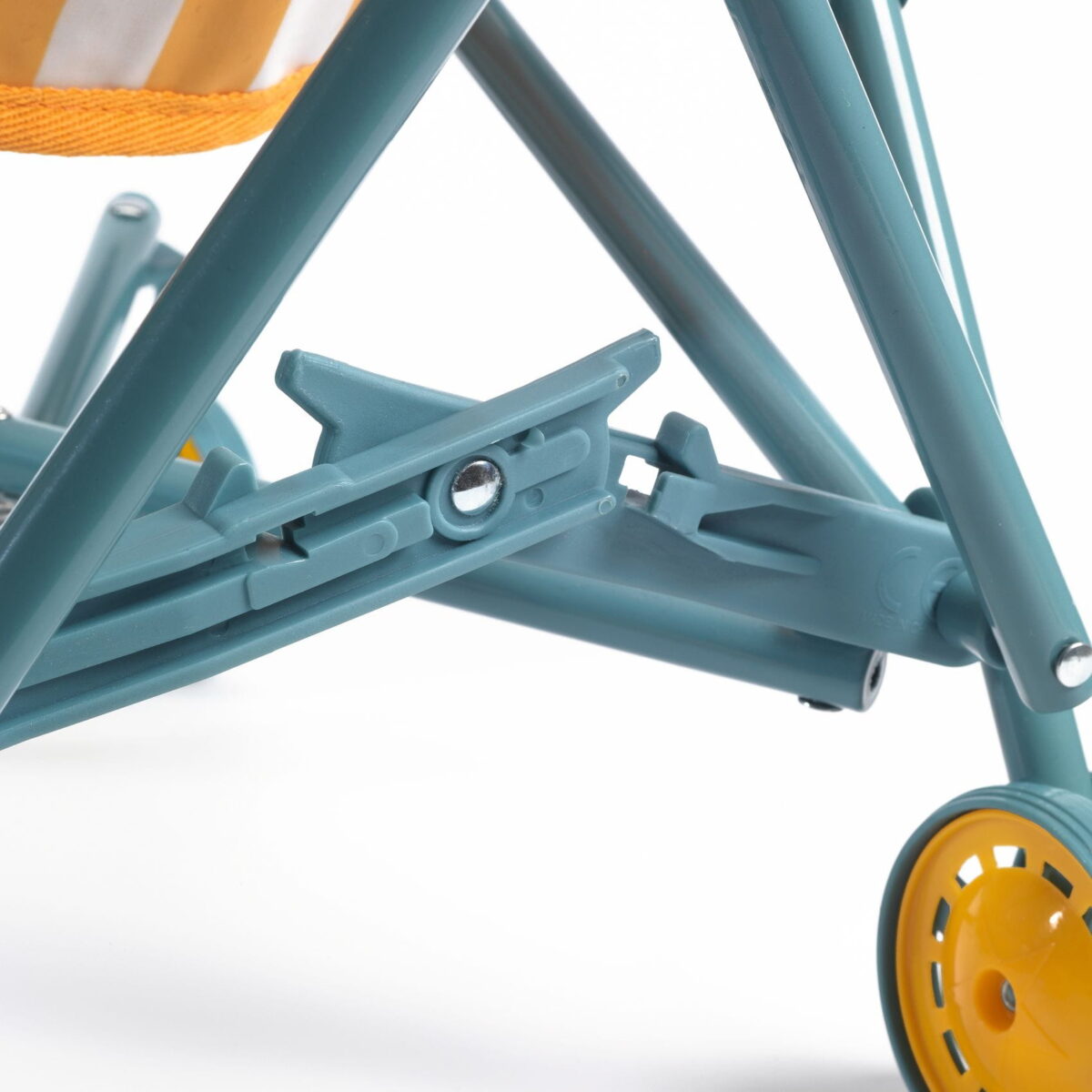 Djeco Wózek Spacerowy Żółty Kolekcja Pomea Dj07785 Zabawka Dla Dzieci