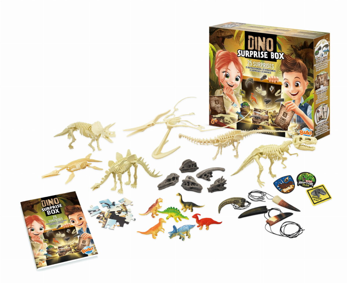 Buki Pudełko 25 Niespodzianek Z Dinozaurami