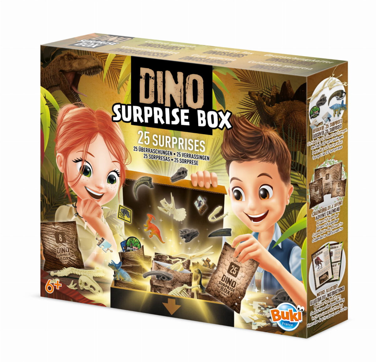 Buki Pudełko 25 Niespodzianek Z Dinozaurami