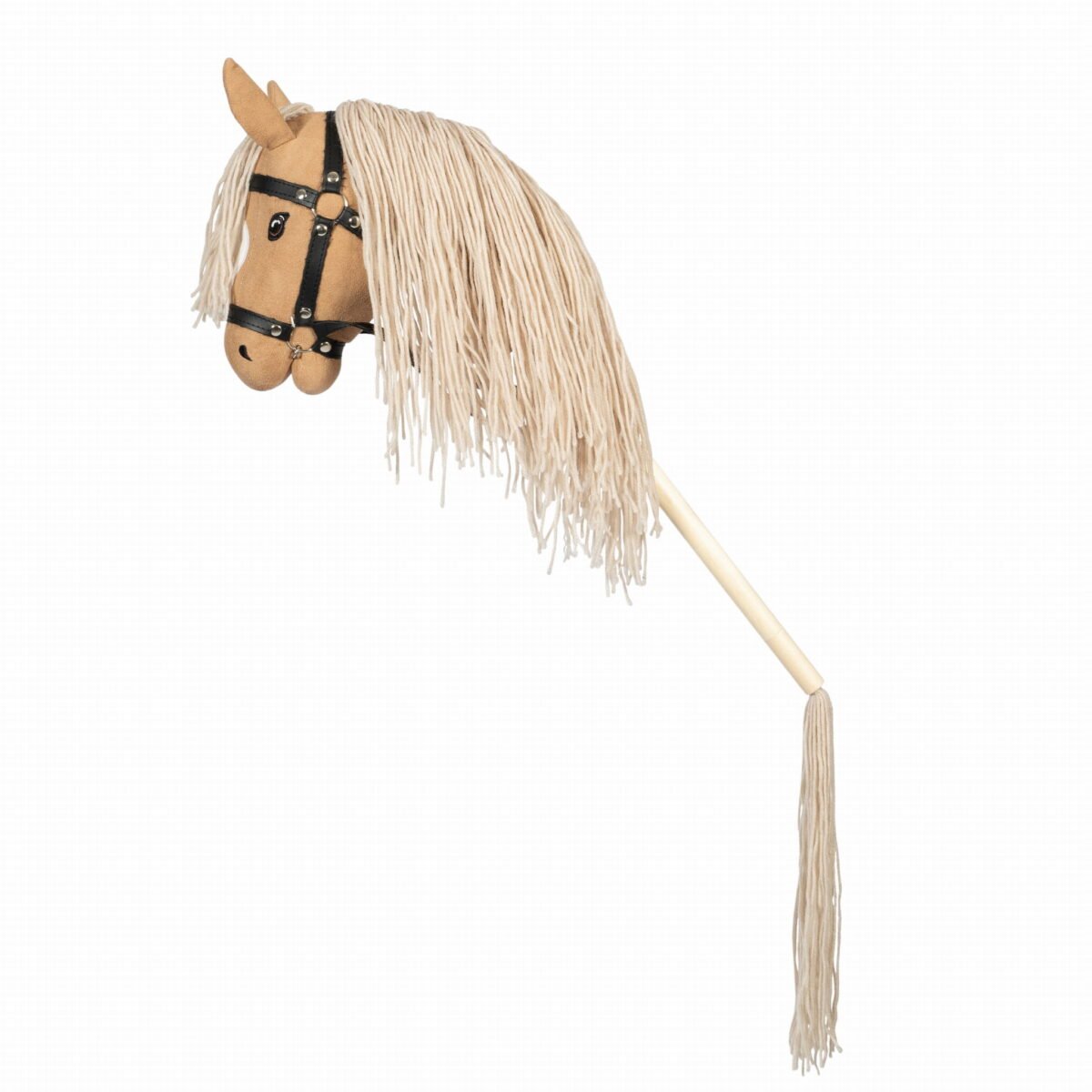 Byastrup Hobby Horse - Koń Na Kiju, Beżowy Z Otwartą Buzią
