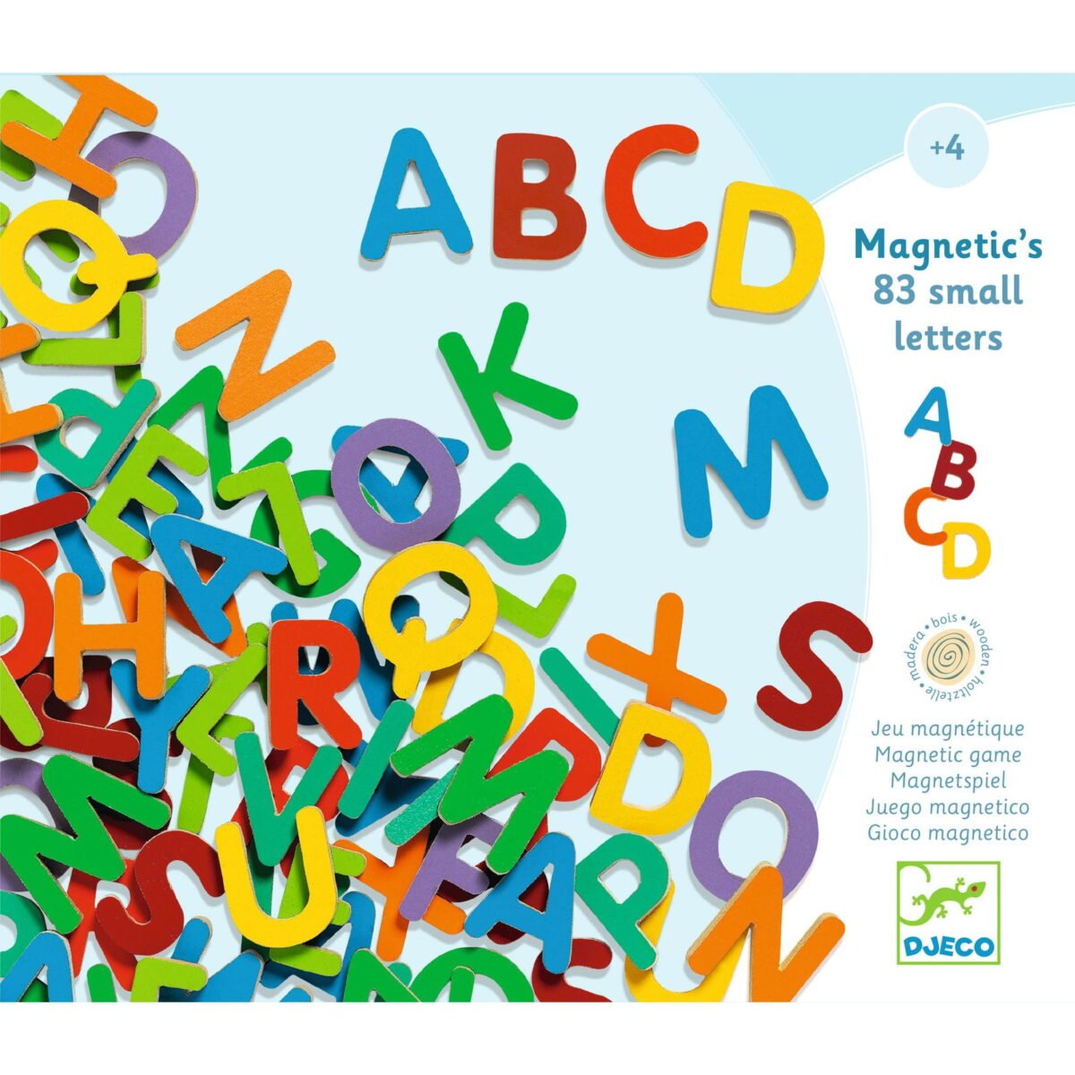 Djeco &Gt; Gry &Gt; Edukacyjne Kolorowe Literki Magnetyczne 83 Szt Dj03101