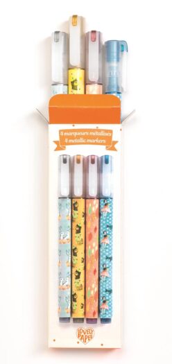 Djeco > Artykuły papiernicze Metaliczne markery ELODIE - 4 szt DD03745