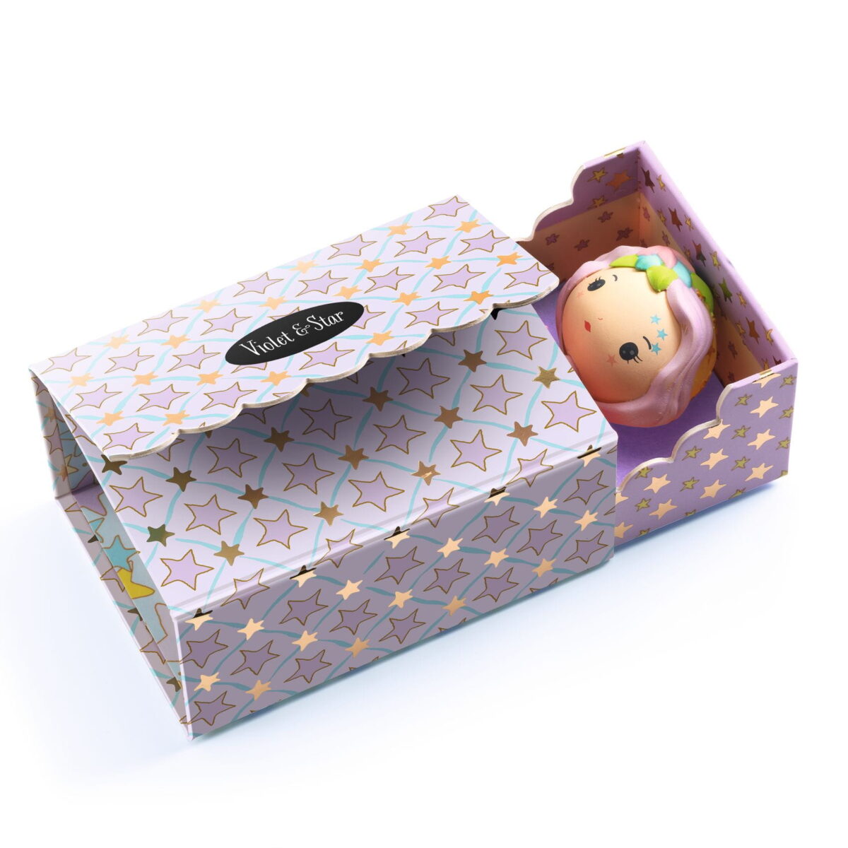 Djeco Pokoik Violet - Magnetyczne Pudełko Tinyly Dj06965 - Djeco &Gt; Figurki &Gt; Tinyly