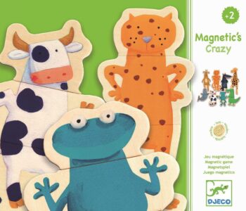 Djeco > Puzzle > Magnetyczne Puzzle drewniane magnet 24cz. zwierzątka DJ03111