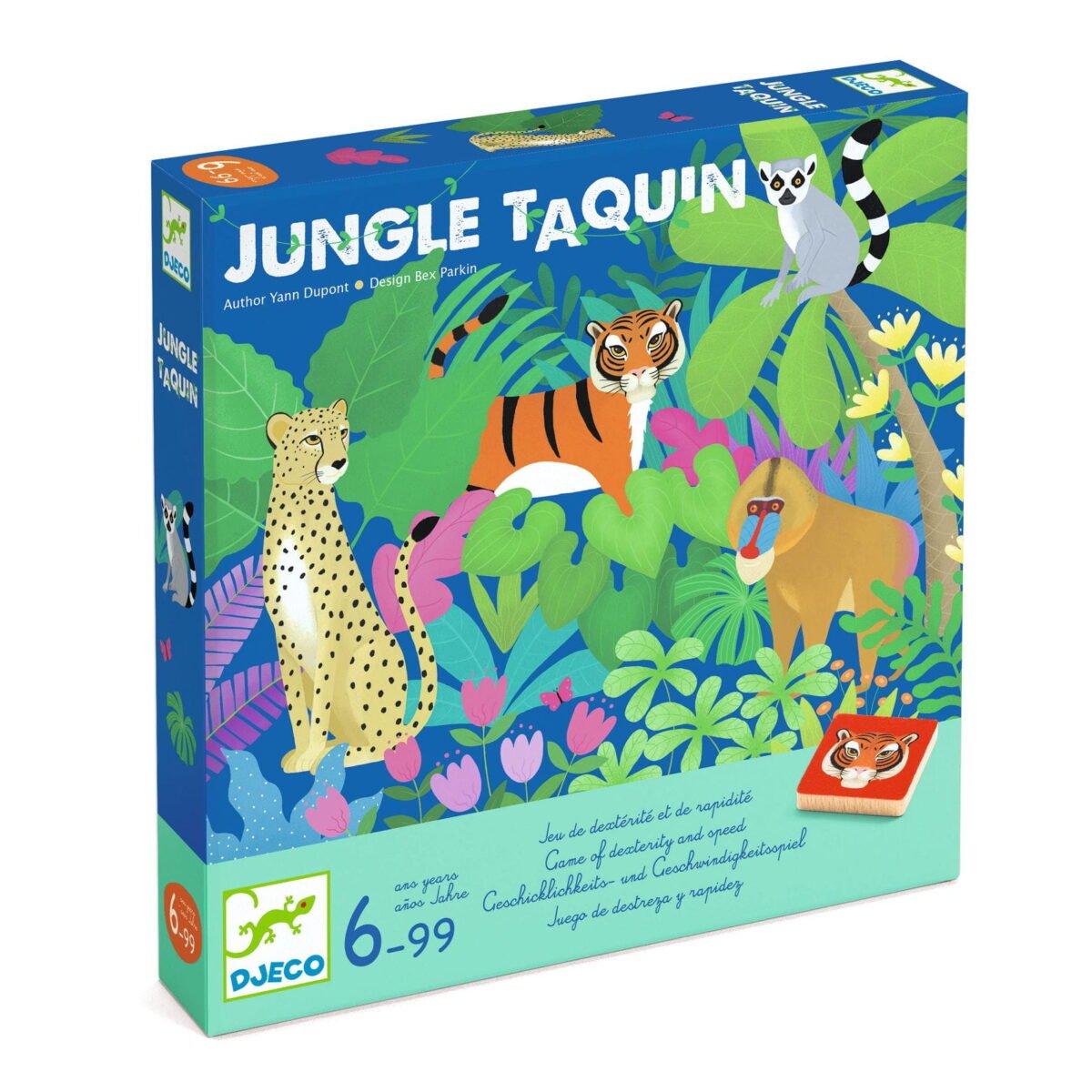 Djeco Gra Edukacyjna Jungle Taquin Dj00800
