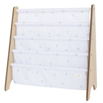 3 Sprouts Stojak na Książki Recycled Blueberry Ivory IRKBIV 812895003055