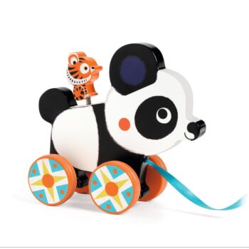 Djeco > Zabawki wczesnorozwojowe > Do ciągnięcia Drewniana zab. do ciągnięcia Panda BILLIE DJ06249
