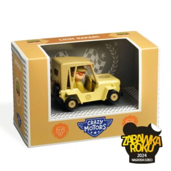 Djeco > Autka > CRAZY MOTORS Autko CRAZY MOTORS - LION SAFARI DJ05480