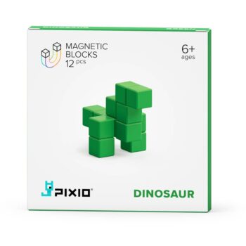 Pixio Klocki dla dzieci Green Dinosaur 12 | Color Series Gry i zabawki > Zabawki > Zabawki biurowe > Zabawki magnetyczne