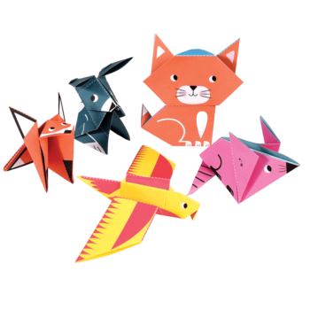 Papier dwustronny origami do tworzenia zwierząt