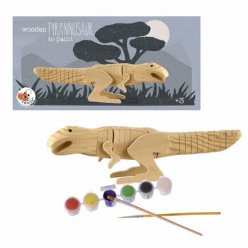 Egmont Toys Drewniany Tyranosaurus do pomalowania Gry i zabawki > Zabawki > Dekoracje do zabawy > Drewniane