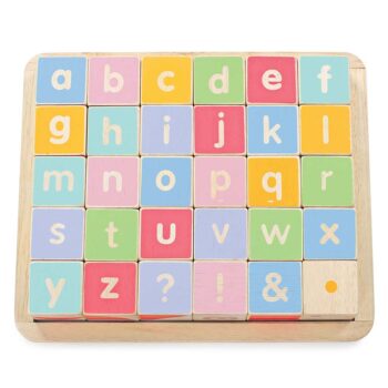 Le Toy Van Drewniane klocki ABC zabawka edukacyjna dla dzieci