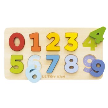 Le Toy Van Drewniane cyferki zabawka edukacyjna dla dzieci sorter kształtów Le Toy Van