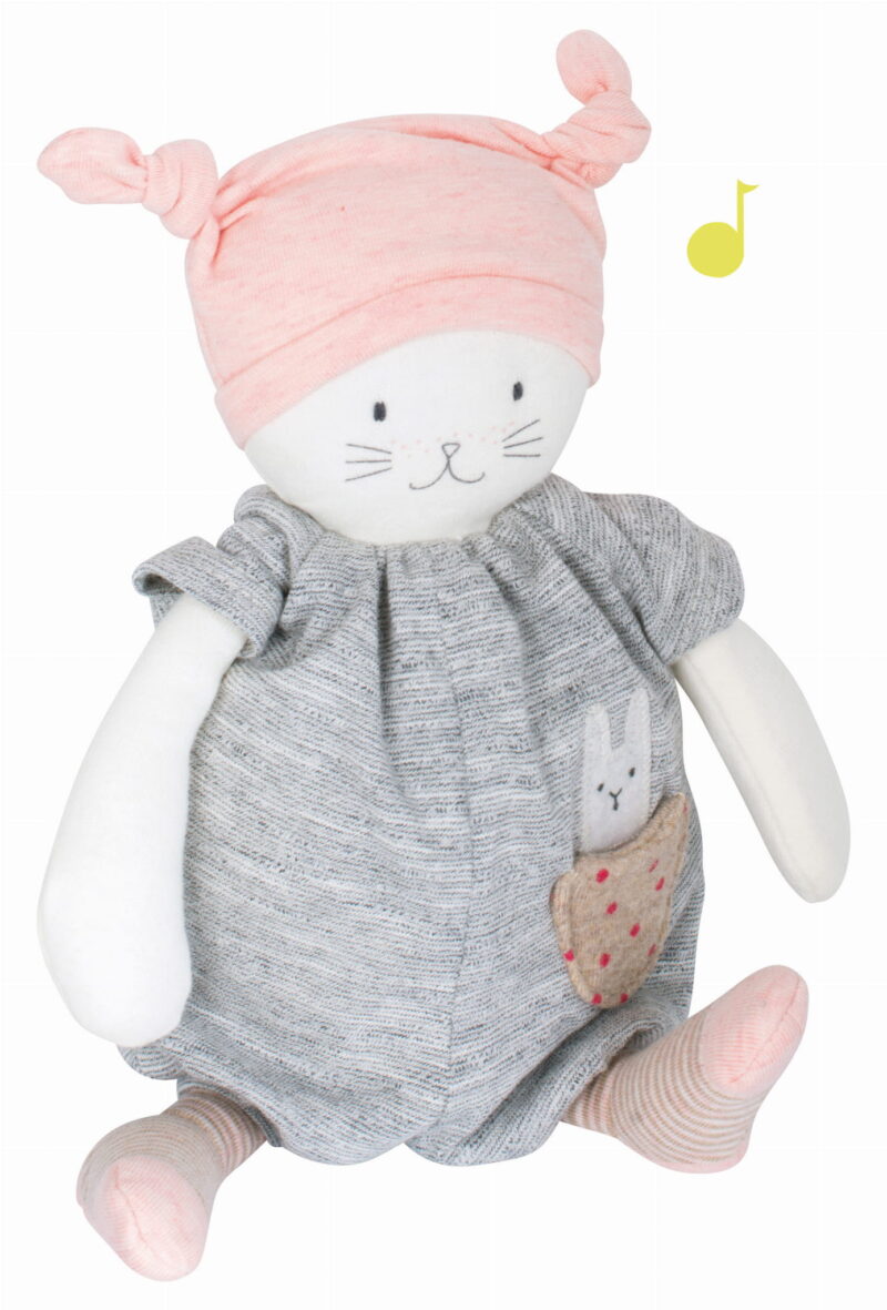 Moulin Roty Maskotka Kot z pozytywką 28 cm 663041 3575676630419 663041