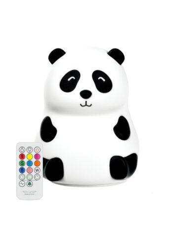 Rabbit & Friends Panda Lampka Silikonowa z Pilotem Biała
