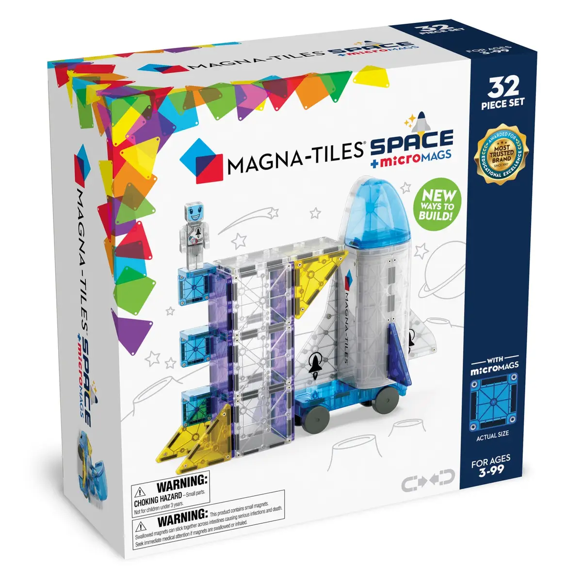 Magna-Tiles MAGNA-TILES® Klocki Magnetyczne Kosmos 32 el.