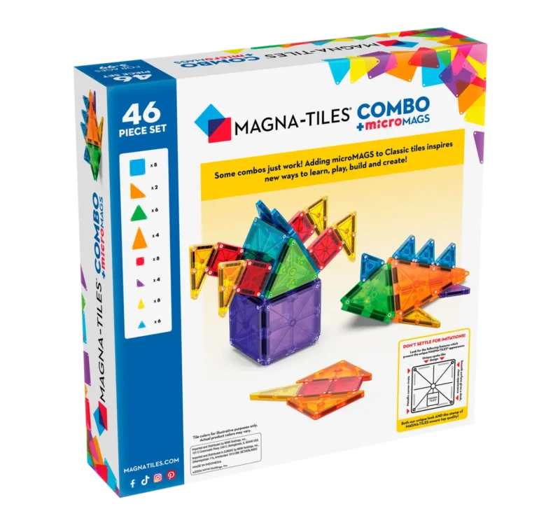 Magna-Tiles MAGNA-TILES® Klocki Magnetyczne COMBO microMAGS 46 el.