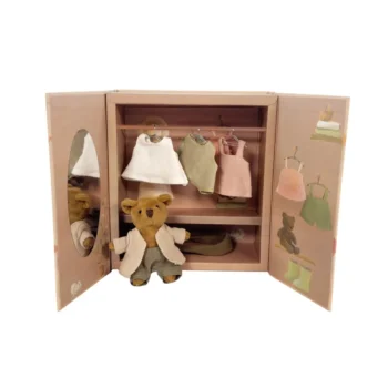 Egmont Toys Garderoba szafa z misiem z ubrankami