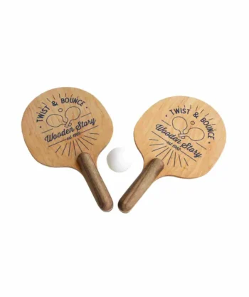 Wooden Story Drewniane Paletki do Gry Obróć i Odbij 2 szt.