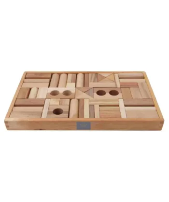 Wooden Story Drewniane Klocki w Skrzynce – Naturalne