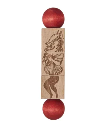 Wooden Story Drewniana Układanka Obracanka Commedia Dell'Arte – Kolorowa