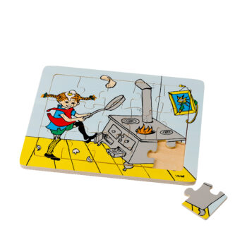 Pippi Drewniane puzzle Pippi Langstrumpf 15 szt. edukacyjna zabawka dla dzieci